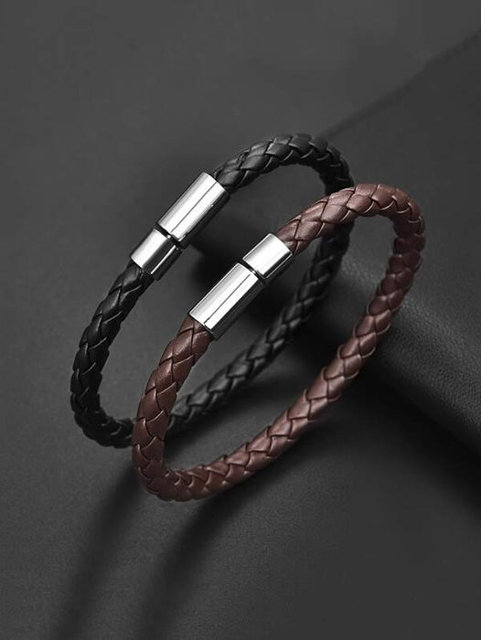 2pcs Men Magnetic Buckle Bracelet