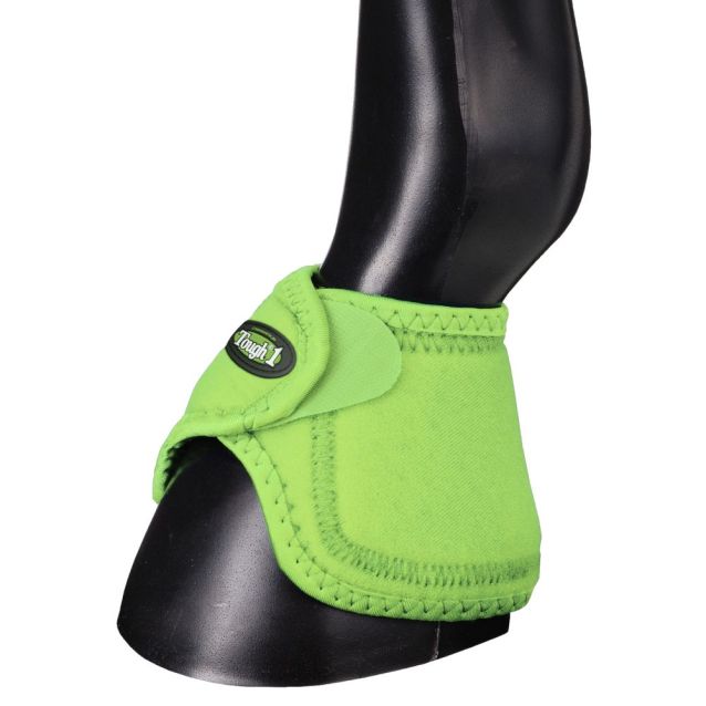 TOUGH1 "NO TURN" BELL BOOTS - LARGE - NEON GREEN