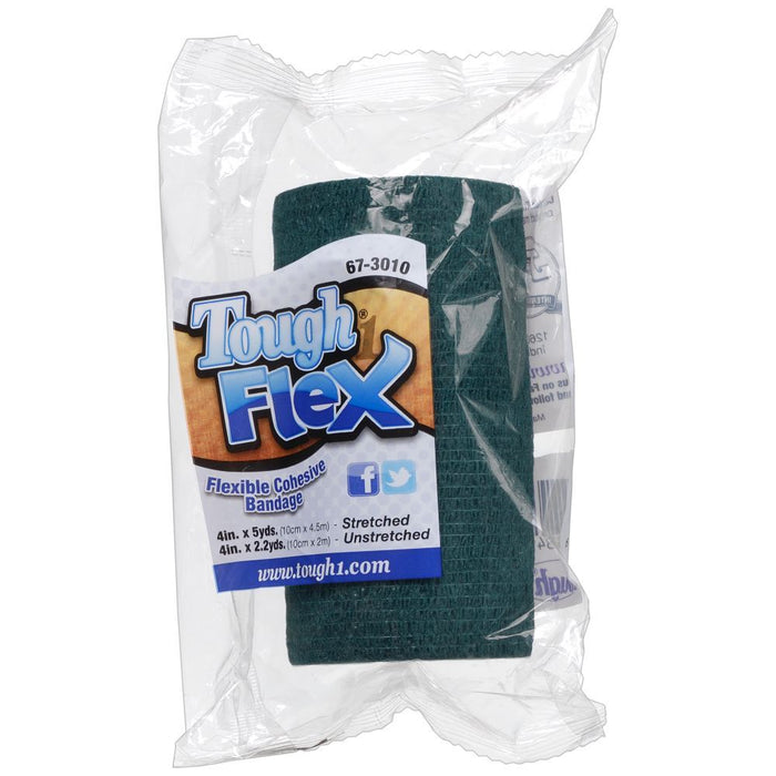 Tough Flex Vetrap -  Flexible cohesive bandage -  HUNTER GREEN (1 bandage)