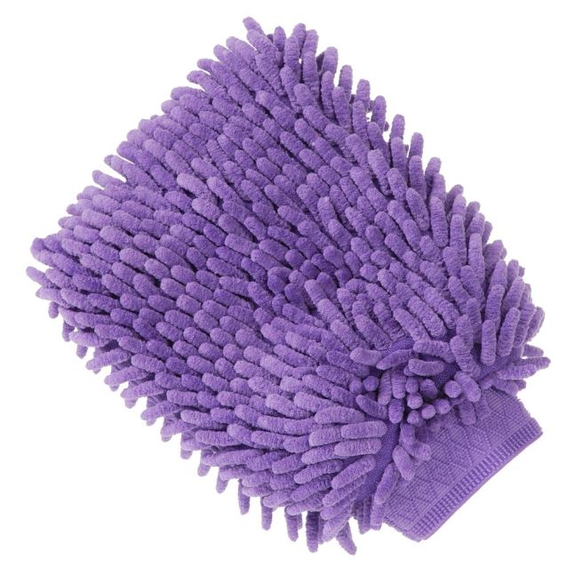 TOUGH1 LINED WASH/APPLICATOR MITT-PURPLE