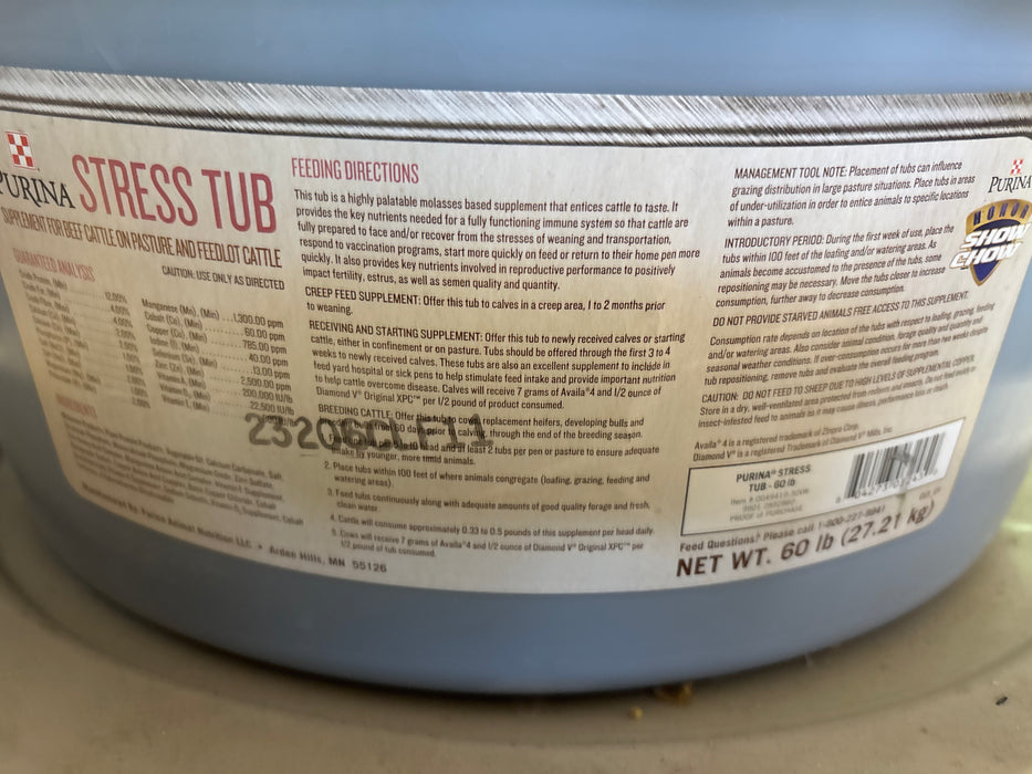 Purina Stress Tub 60LB