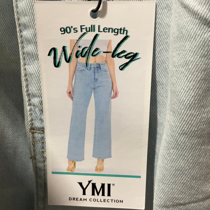 WIDE LEG TORN JEANS - YMI