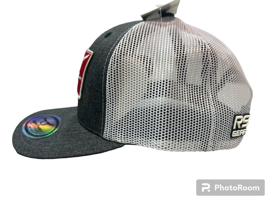 ROPESMART CLASSIC TRUCKER WITH COWBOY PATCH-GREY