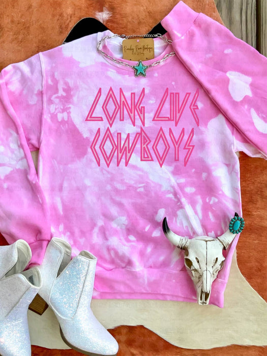 Long Live Cowboys Western Dyed Sweatshirt-SMALL