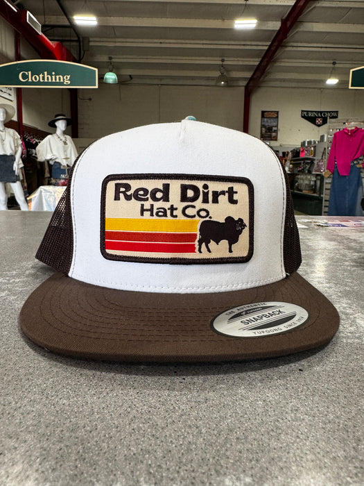 PANCHO-BROWN/WHITE- RED DIRT CAP