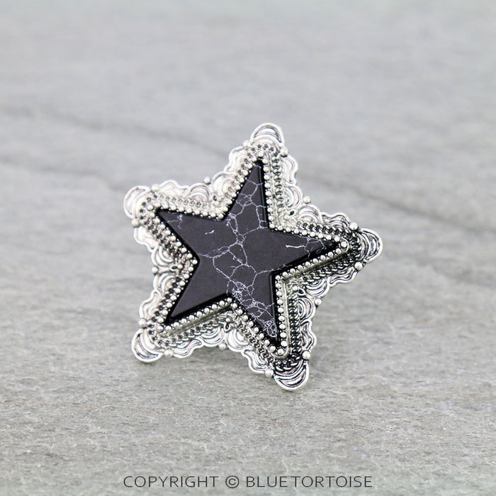 Star Stone Stretch Ring