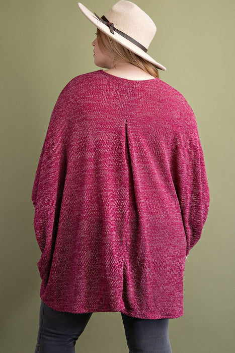 OPEN FRONT DOLMAN PLUS CARDIGAN