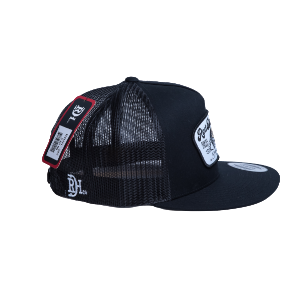 DOS DILLO- BLACK/BLACK 5 PANEL- RED DIRT CAP