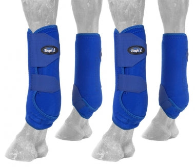 TOUGH1 EXTREME VENTED SPORT BOOTS - FULL SET - MEDIUM - BLUE