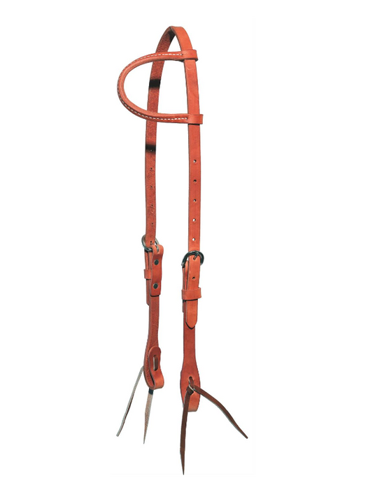 HEADSTALL,5/8" SLIDE EAR RUSSET HARNESS