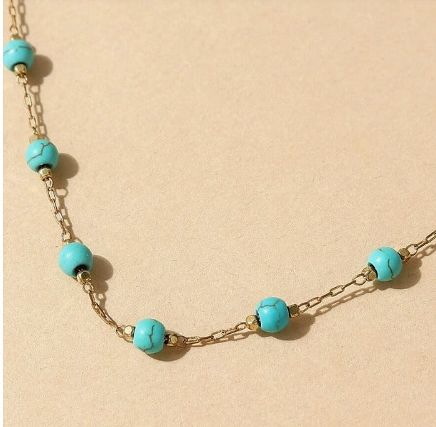 Turquoise Decor Necklace