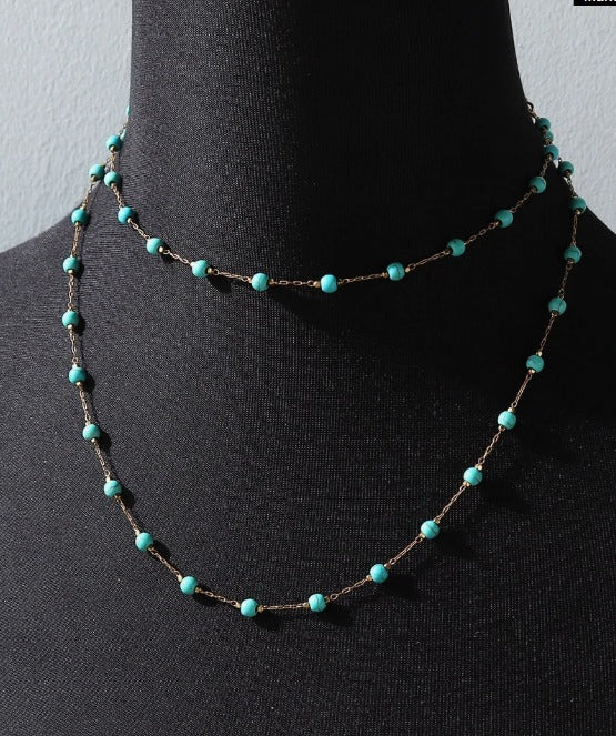 Turquoise Decor Necklace