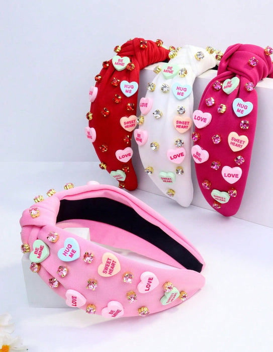 1pc Cute Sweetheart Knot Fabric Headband