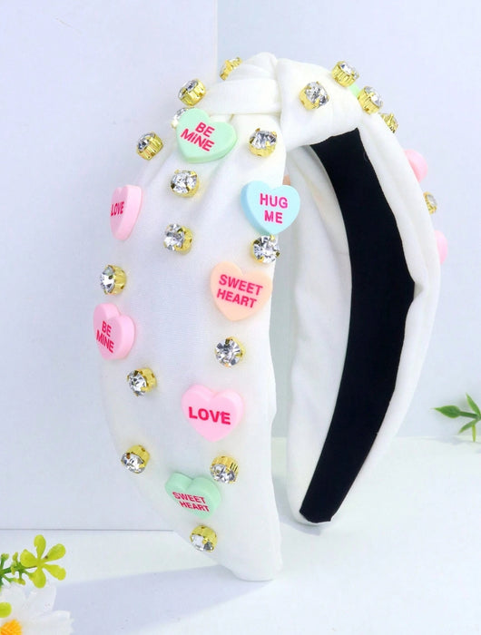 1pc Cute Sweetheart Knot Fabric Headband