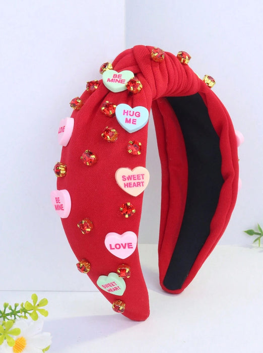 1pc Cute Sweetheart Knot Fabric Headband