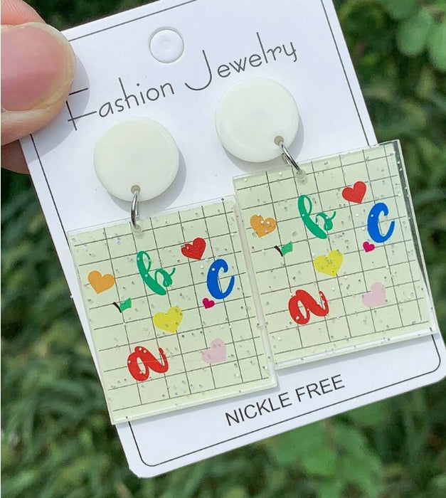 Abc earrings