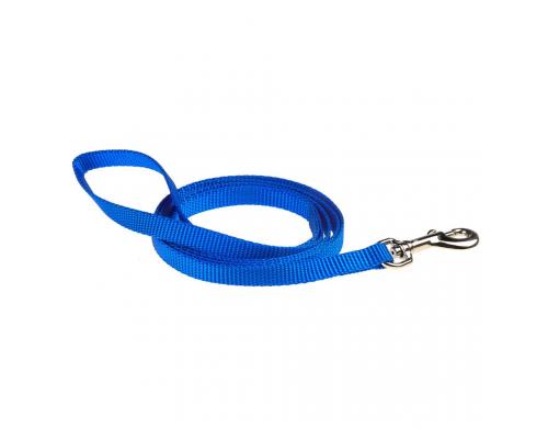 1" DOUBLE LAYER NYLON LEASH 6'' BLUE