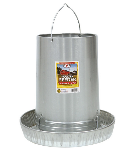 Little Giant: Poultry Feeder Hanging 30lb W/14" Pan