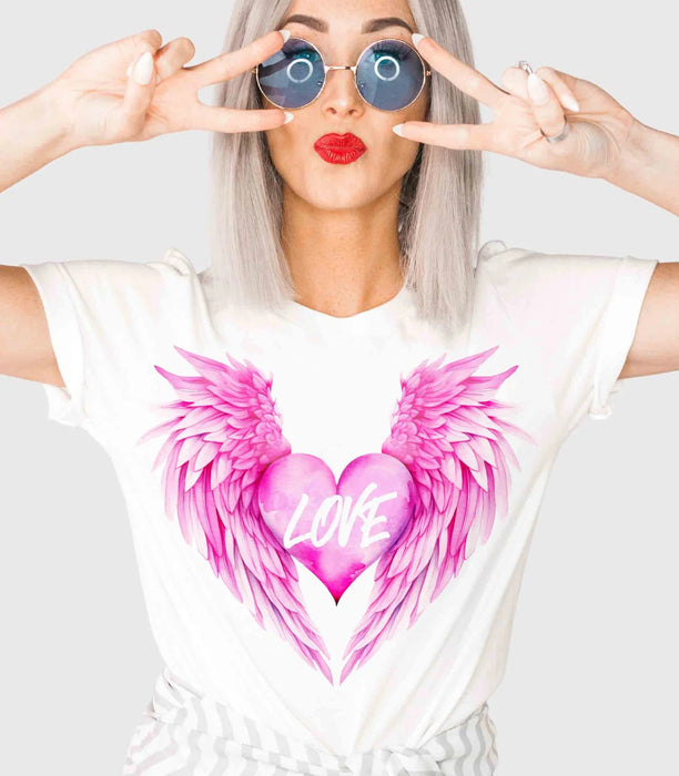 Love Heart Wings TShirts