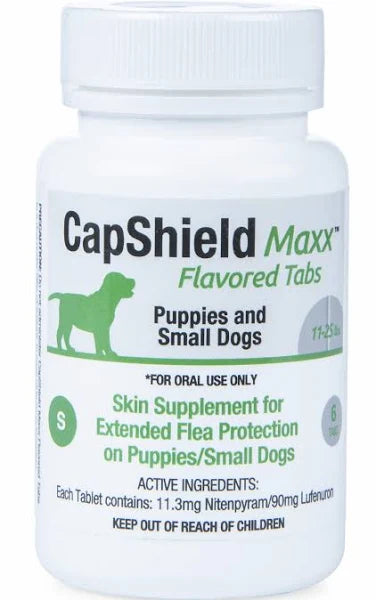 Capshield Maxx Flea Protection / 11-25 lb / 6 tablets - (Single tablet can be given once monthly as needed)