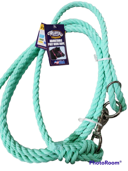 Livestock Adjustable Poly Neck Rope - Mint