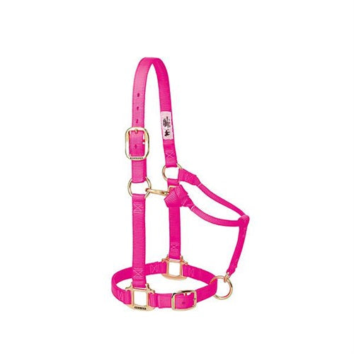 Basic Adjustable Chin and Throat Snap Halter- Large Pink