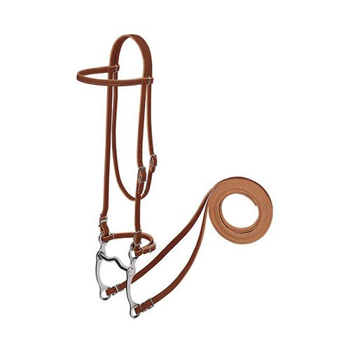 Harness Leather Browband Bridle with Single Cheek