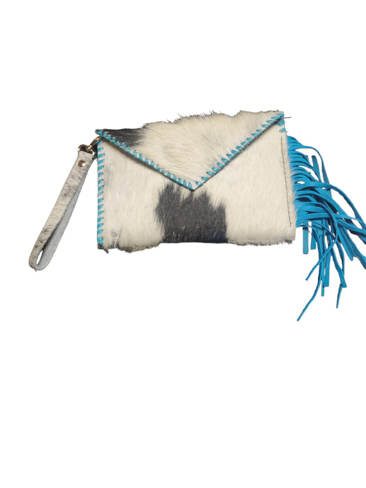 WRISTLET CLUTCH PURSE - COWHIDE