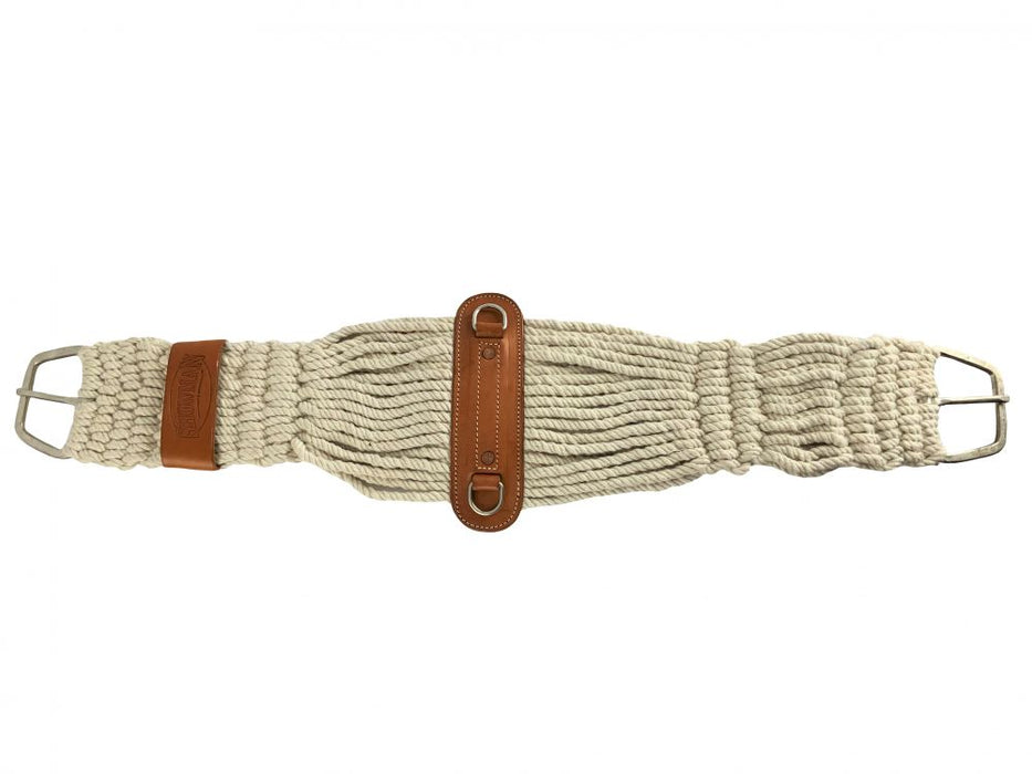 Showman ® Cotton Blend double weave string roper girth with Flat Hardware.