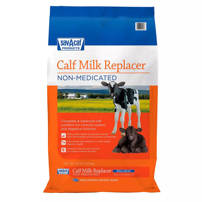 Sav-A-Caf Wellness 20-20 Non Medicated Calf Milk Replacer - 25 lb