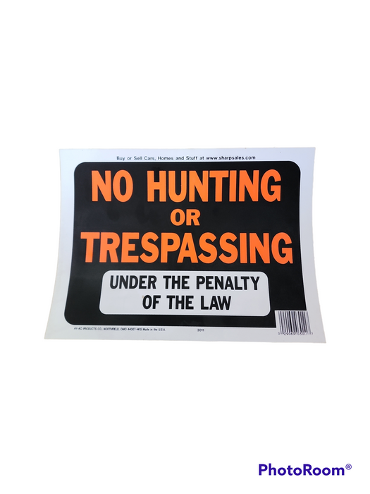 NO TRESPASSING VIOLATORS SHOT