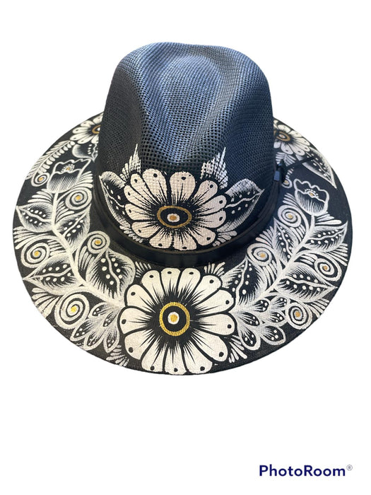 cowgirl hat handmade paint