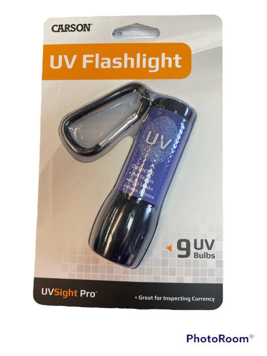 UV SIGHT PRO FLASHLIGHT, GLOW IN THE DARK HANDLE