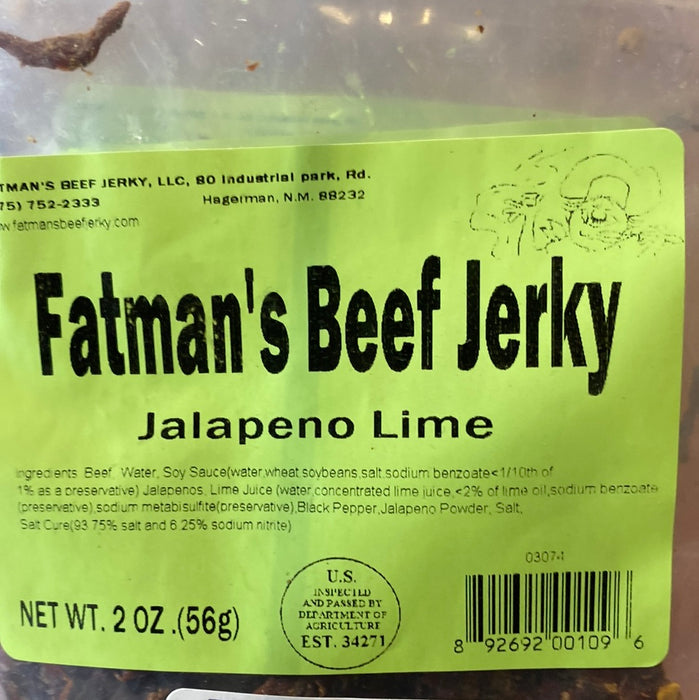 Fatman Jerky beef (jalapeño lime)