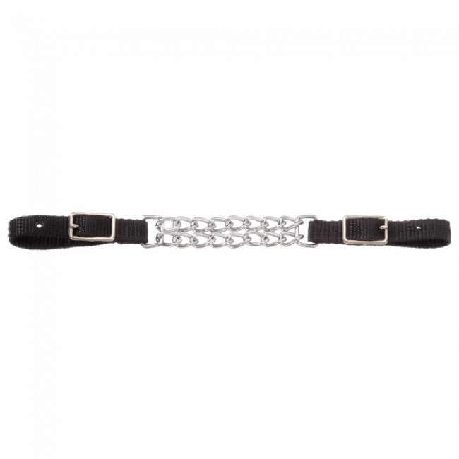 Nylon Curb Strap with Double Chain